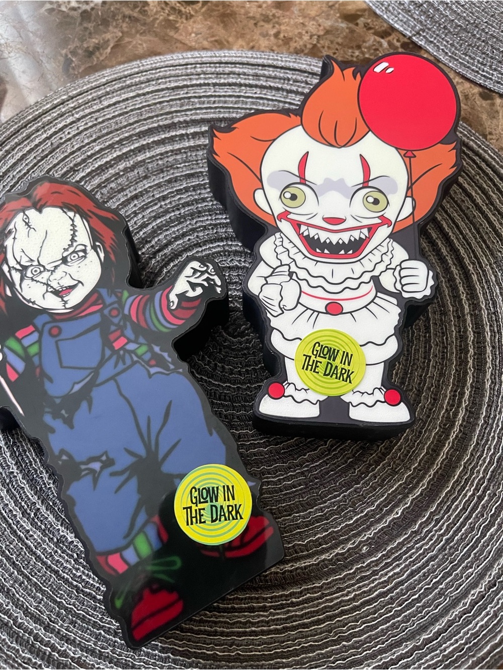 Warner Bros. Horror Duo Figure Set — Red & Orange Accents